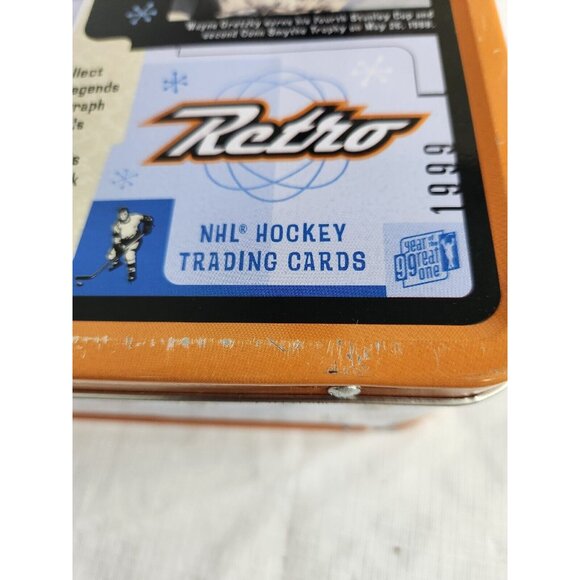 Vintage Wayne Gretzky Upper Deck Premiere Edition Lunch Box 1999 Orange - Picture 3 of 6
